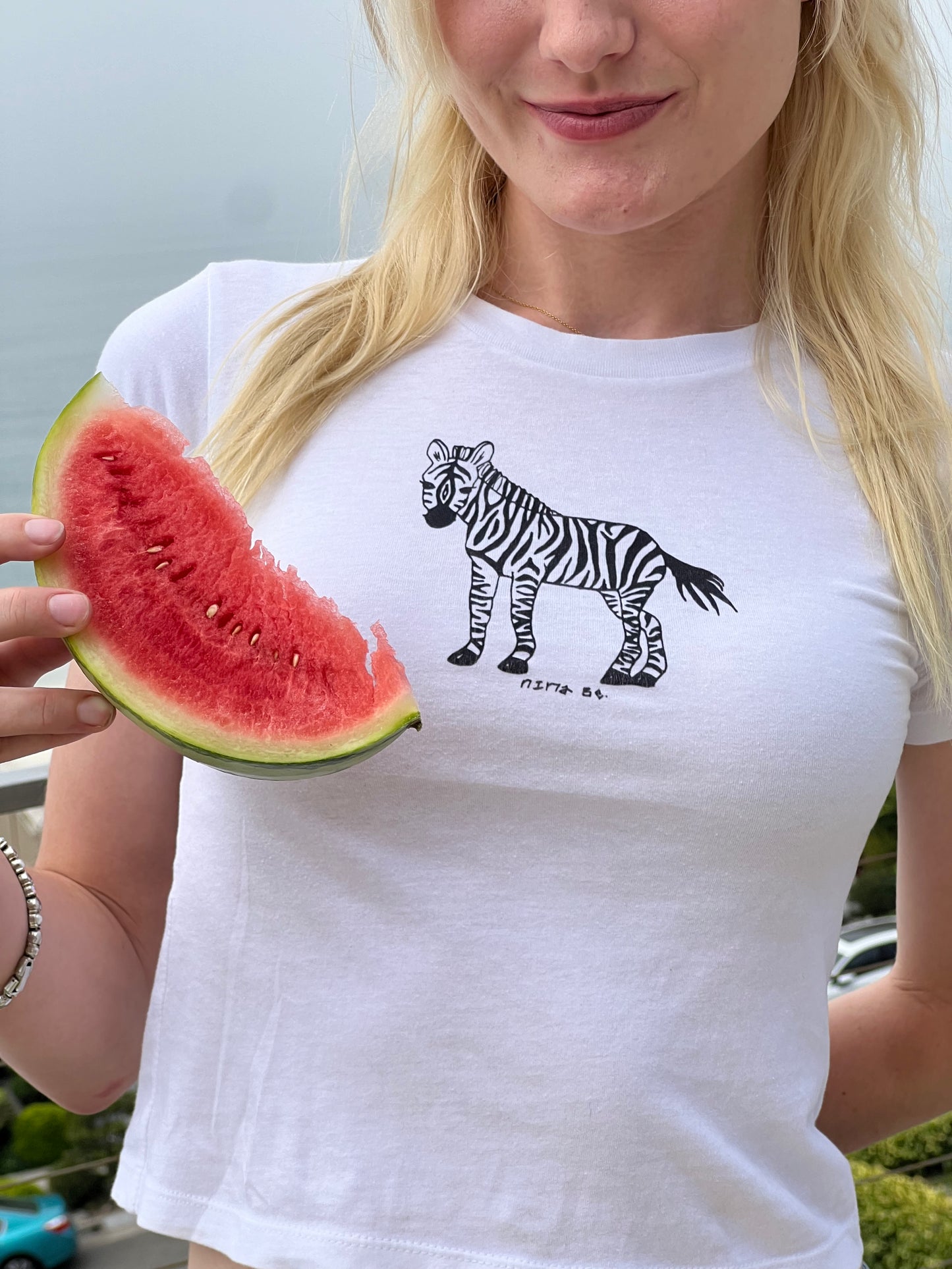 zebra baby tee