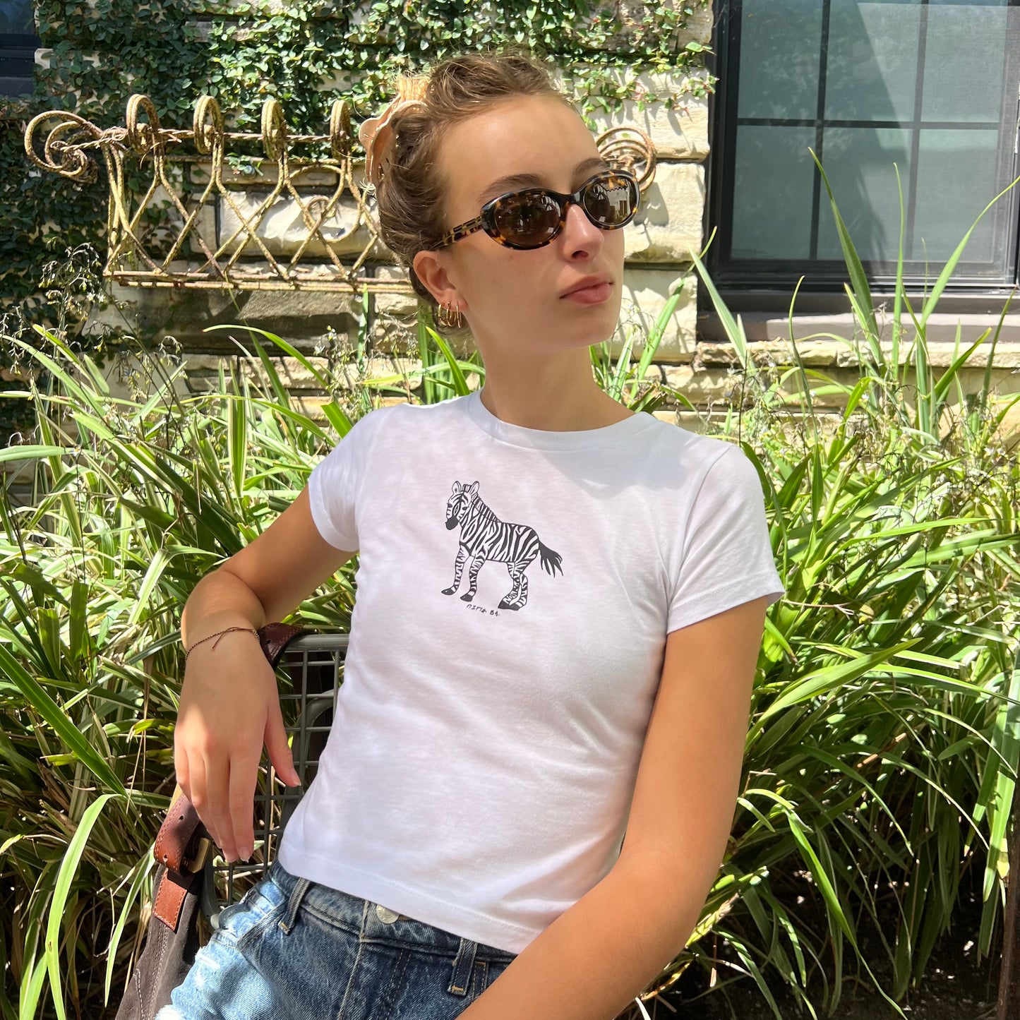 zebra baby tee