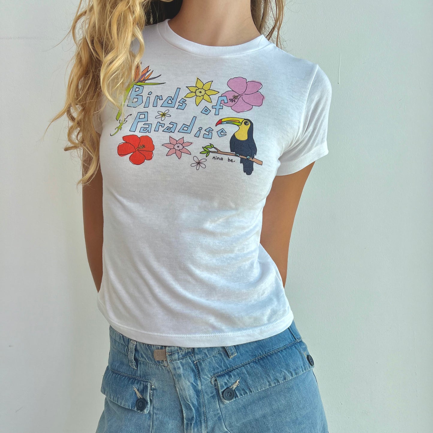 birds of paradise baby tee 🌺