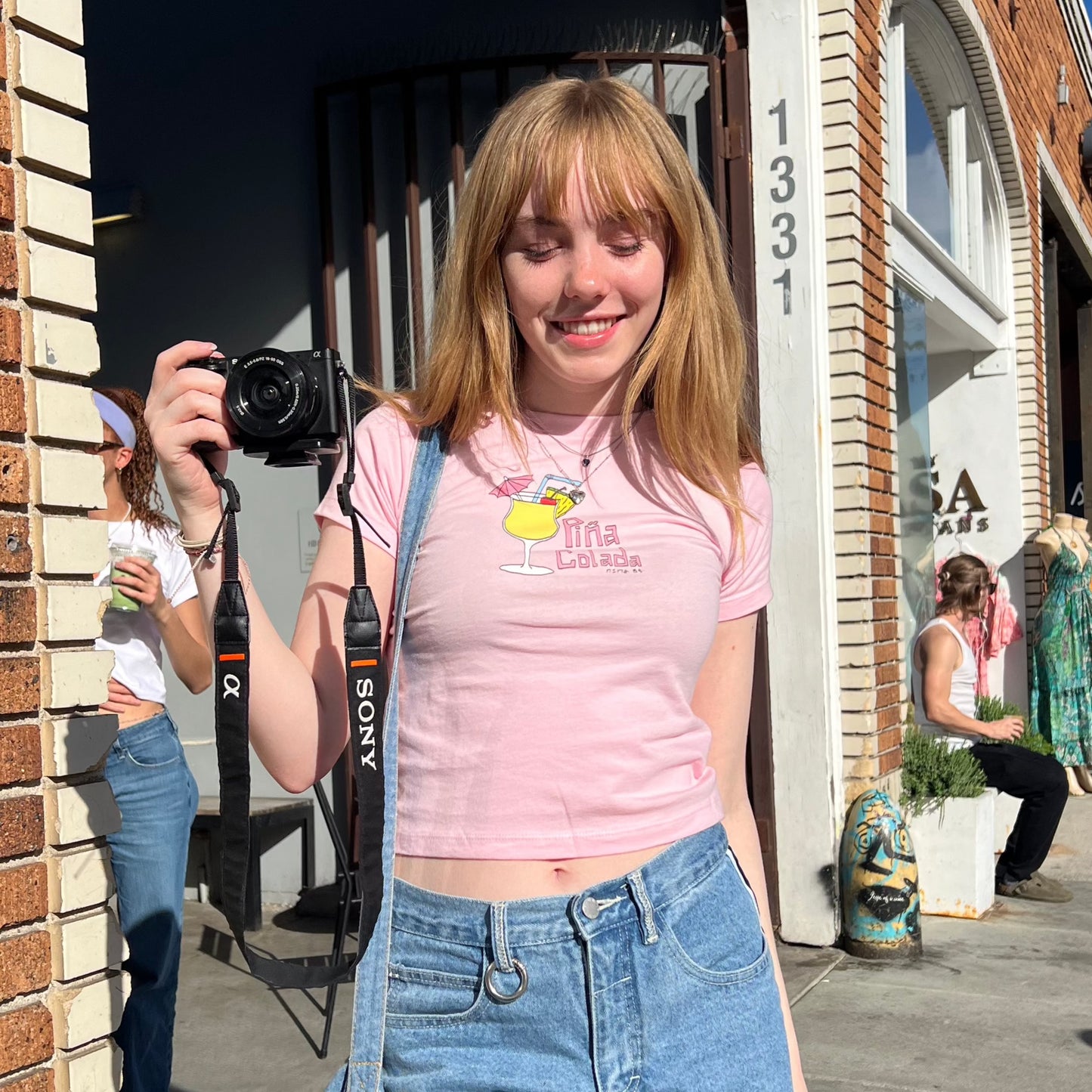 piña colada baby tee