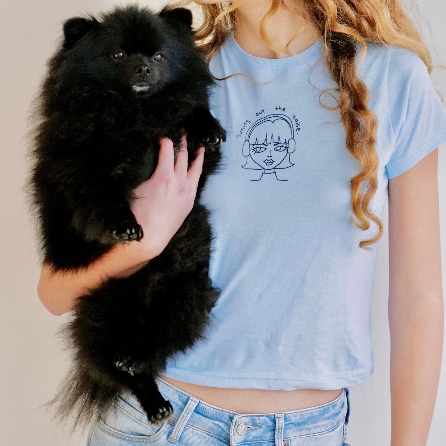 tuning out the noise baby tee