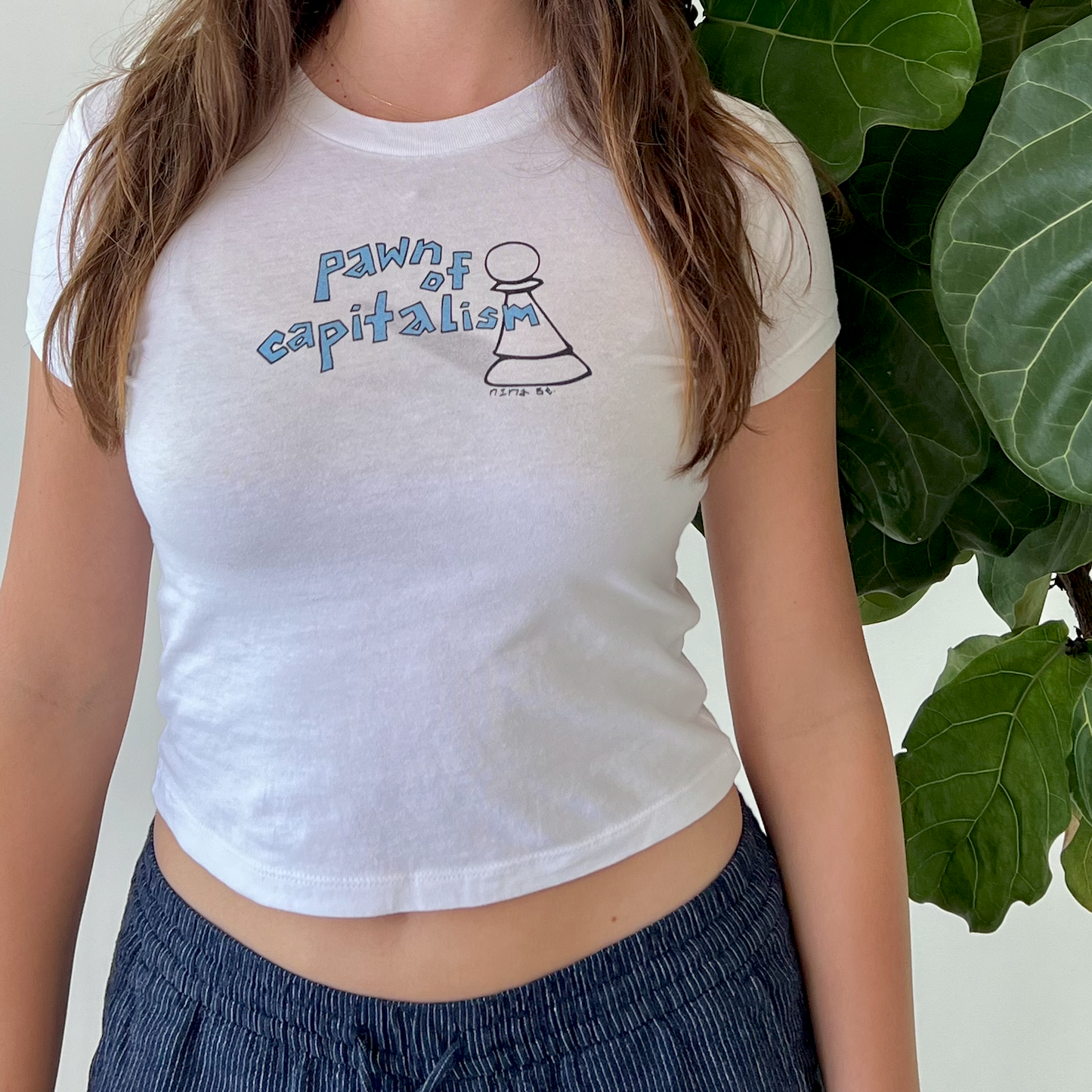 pawn of capitalism baby tee ♟️