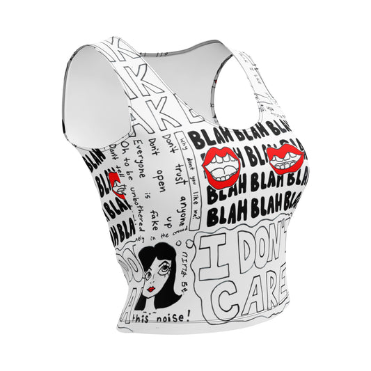 blah blah cropped tank
