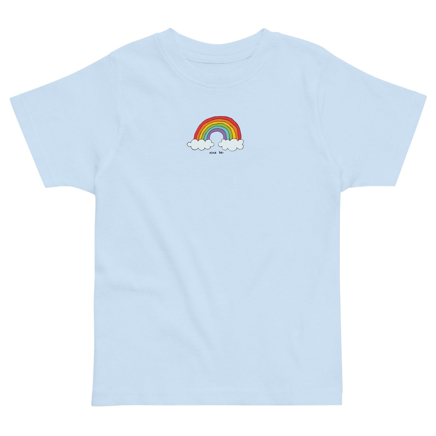 rainbow baby tee in blue 🌈