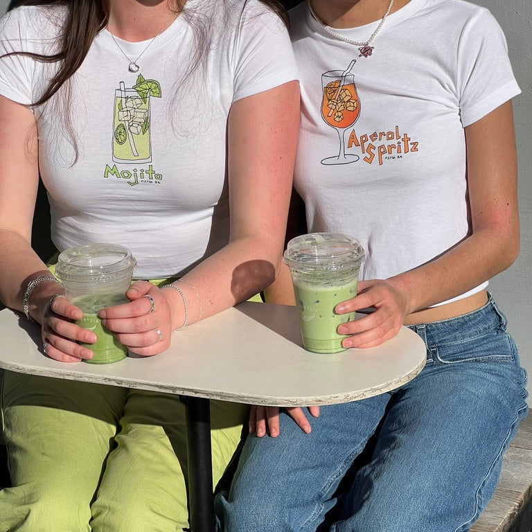 aperol spritz baby tee