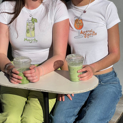 aperol spritz baby tee