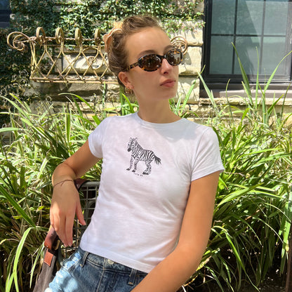 zebra baby tee