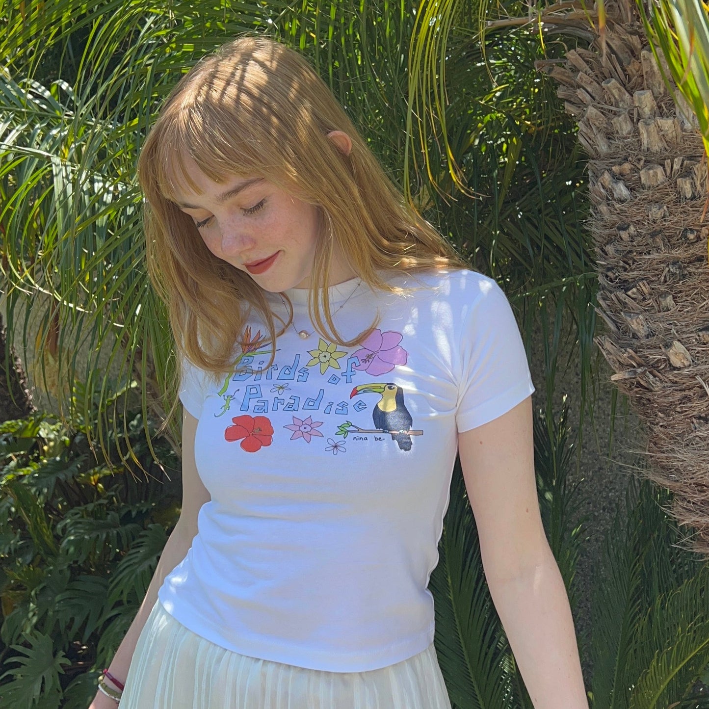 birds of paradise baby tee 🌺