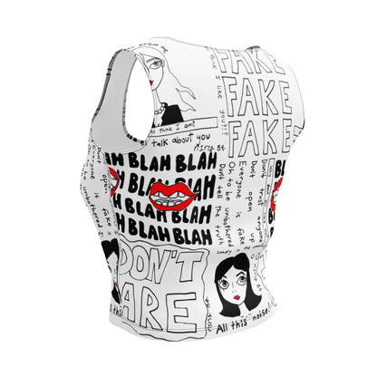 blah blah cropped tank