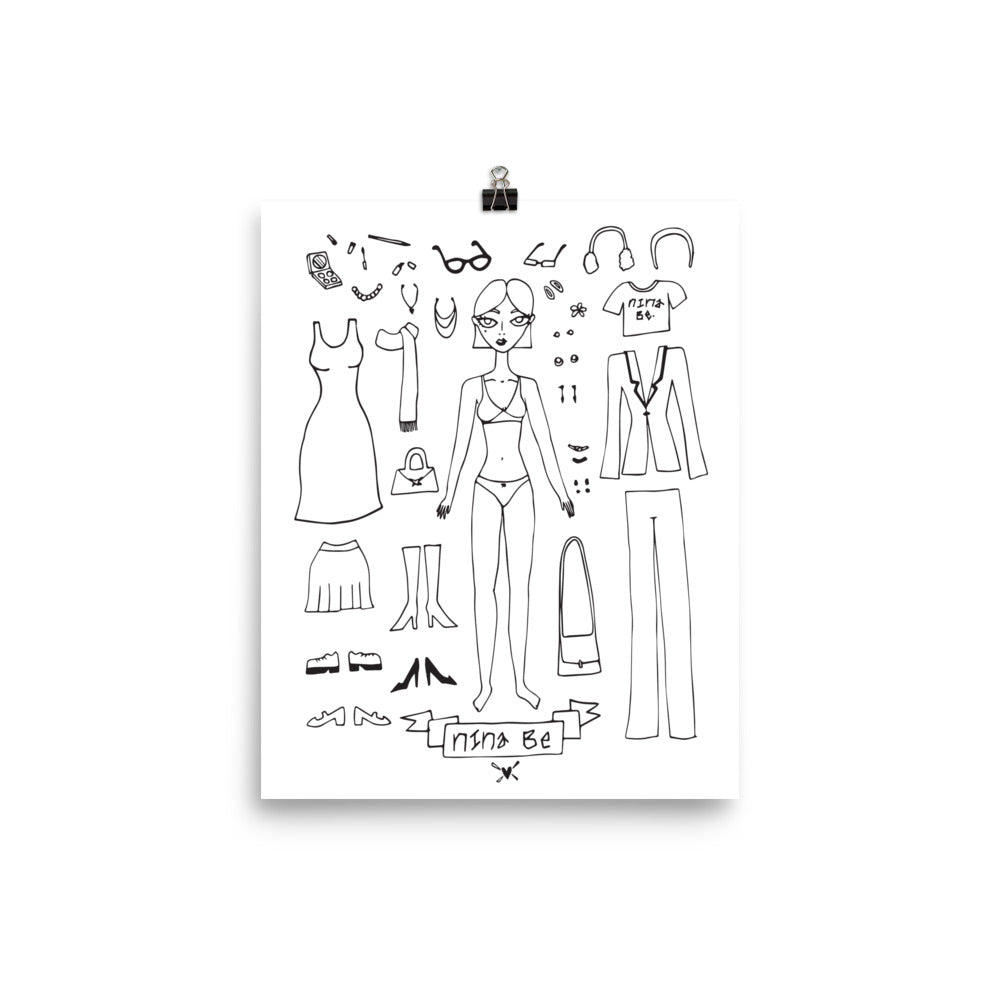dress up poster (color me in!)