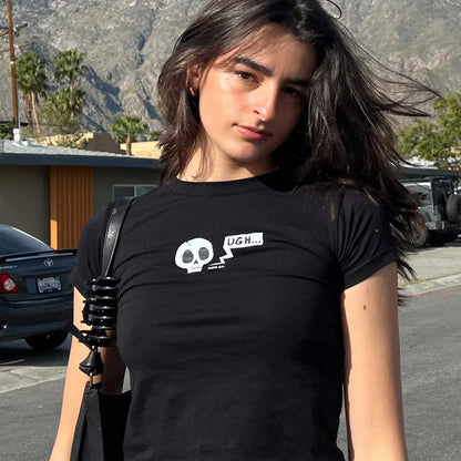skull baby tee