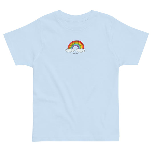 rainbow baby tee in blue 🌈