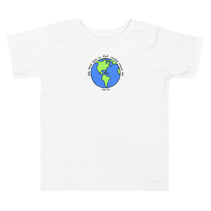 the world revolves around me baby tee 🌎